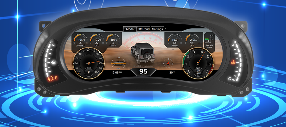 Digital Car LCD Instrument Cluster